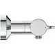 Chromatischer Brausethermostat von Ideal Standard, mit einem schlanken Design und einem Anschluss für den Wasserzulauf, abgerundeter Griff zur Einstellung der Temperatur.